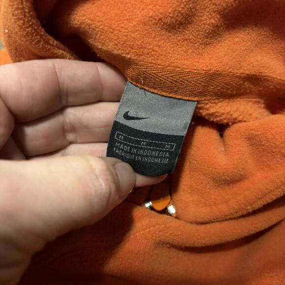 Vintage Nike Fleece Light Jacket Orange Medium - Picture 8 of 8